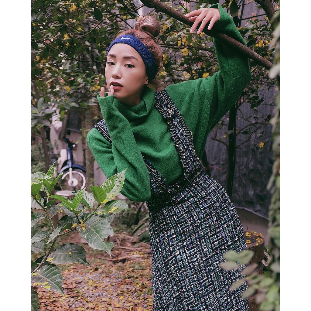 Váy tweed dáng yếm dài Zara Auth New Tag có sẵn 3440/047 3440047