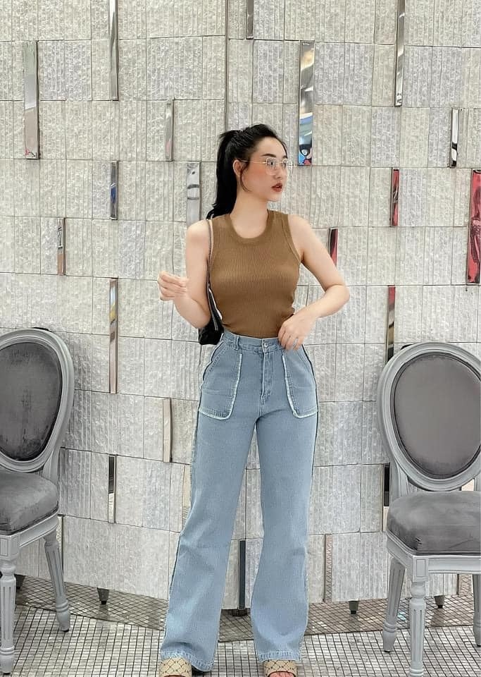 Áo ba lỗ dệt kim thun gân dáng dài  Zara Auth New Tag có sẵn 3471/013 3471013 3471/113 3471113