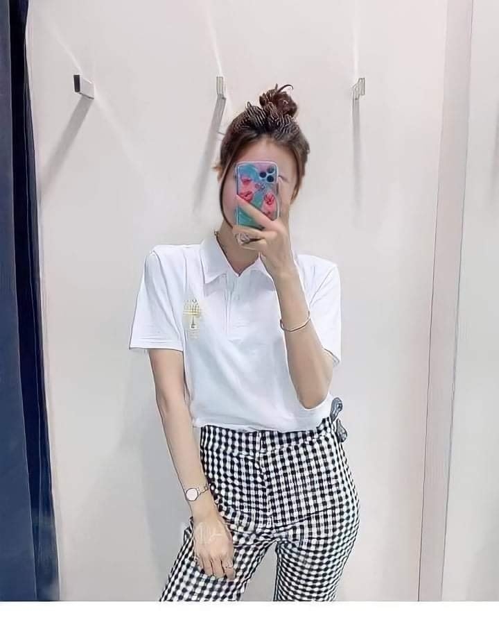 Áo phông Polo thêu LA Zara Auth New Tag có sẵn 0264/456 0264456