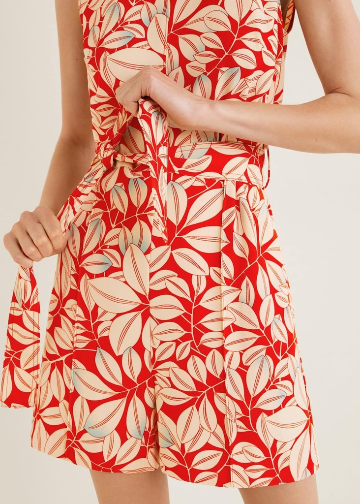 Jumpsuit dáng ngắn đai eo Mango Auth New Tag có sẵn 51070647