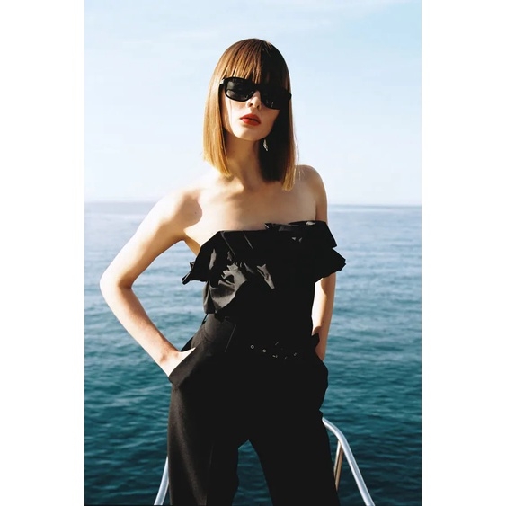 Quần cạp cao kèm thắt lưng Zara Auth New Tag có sẵn 2270/789 2270789