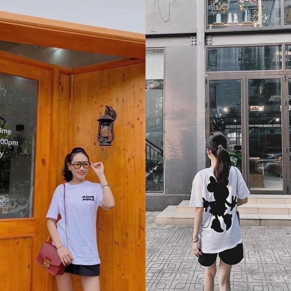 Áo phông trắng dáng rộng Minie Mouse Zara Auth new tag có sẵn 0085/014 0085014