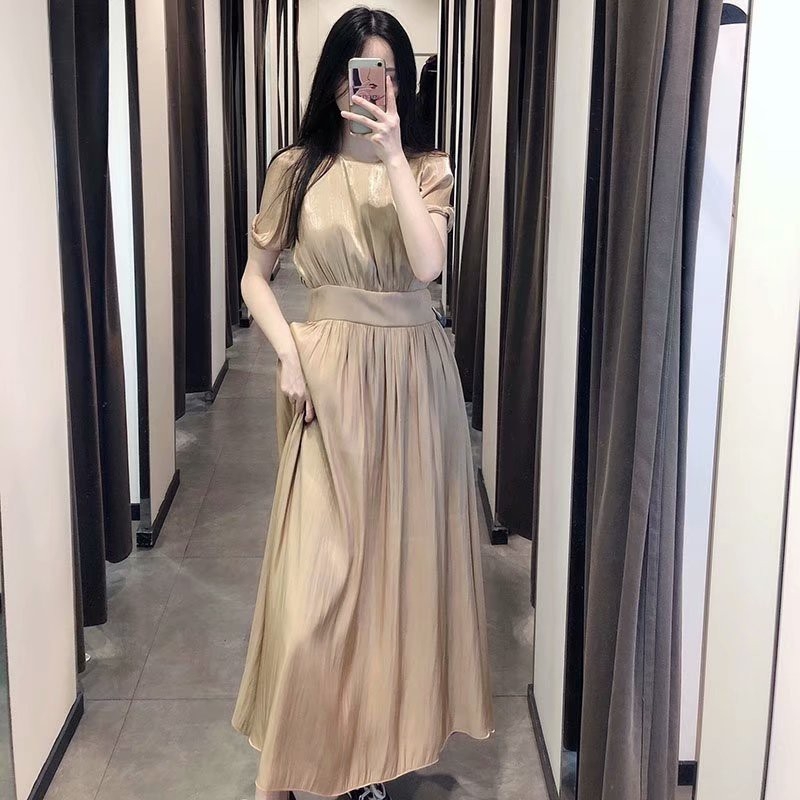 Váy dáng dài đai eo Zara Auth new tag có sẵn 4387/033 4387033