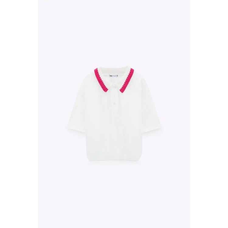 Áo Polo cổ đan viền, chun eo Zara Auth new tag có sẵn 1930/043 1930043