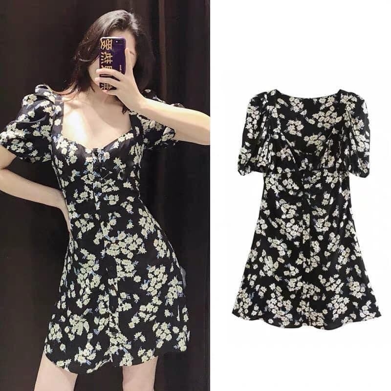 Váy hoa cúc Zara có sẵn auth new tag