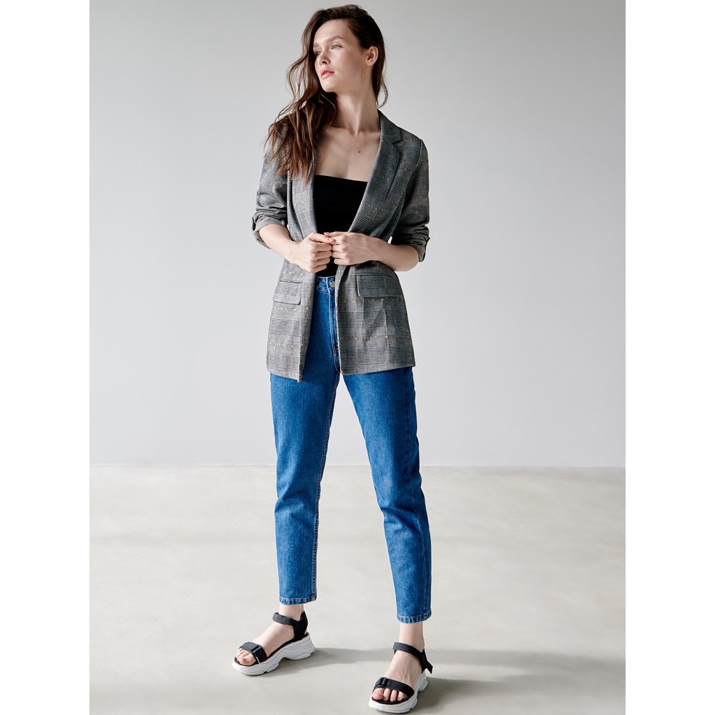 Áo Blazer kẻ Sinsay Authentic New tag hàng nội địa Châu Âu