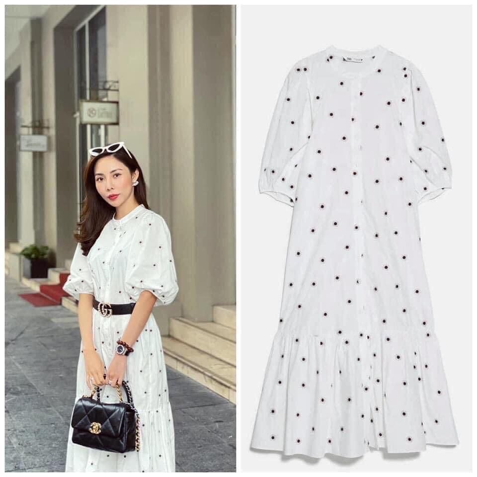 Váy dáng dài Zara có sẵn auth new tag