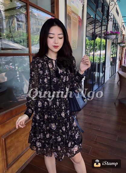 Váy voan hoa dáng ngắn có lót Zara Auth New Tag có sẵn 7521/227 7521227