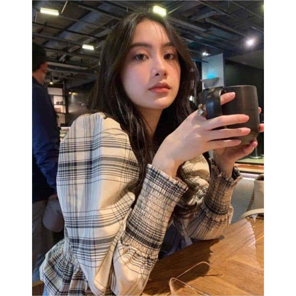 Áo kiểu kẻ Zara có sẵn auth new tag 3666/055 3666055