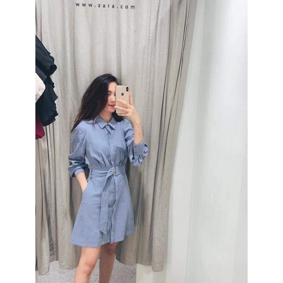 Váy kèm belt dáng ngắn Zara Auth new tag có sẵn