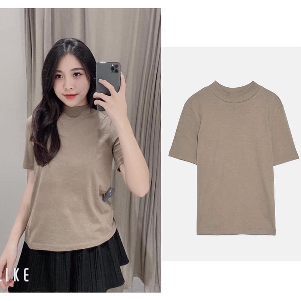 Áo phông cổ tròn Zara Auth new tag có sẵn 0962/860 0962860
