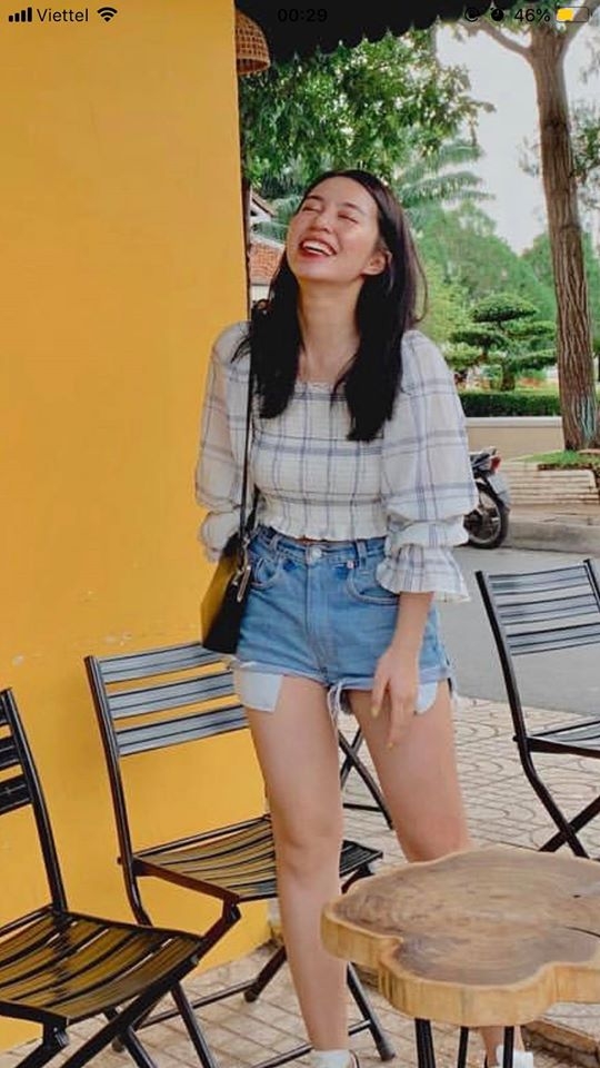 Áo blouse kẻ chun ngực Zara Auth New Tag có sẵn 1971/153 1971153
