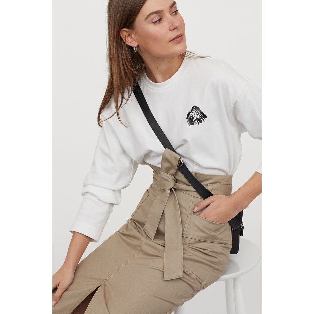 Chân váy bút chì midi H&M Auth new tag có sẵn 0840947003