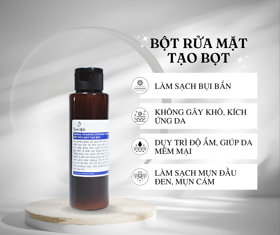 Bột Rửa Mặt Thảo Mộc Tạo Bọt