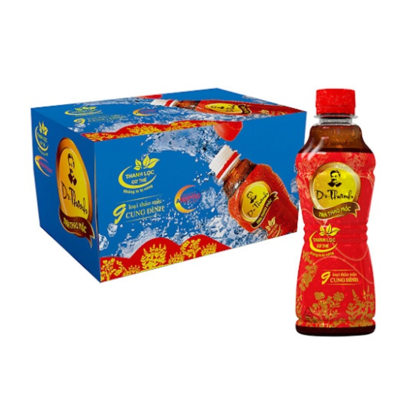 [Combo kèm lốc 12 chai nước tinh khiết] [THÙNG 24] Dr.Thanh Trà Thanh Nhiệt Có Đường Chai 330ml_181014