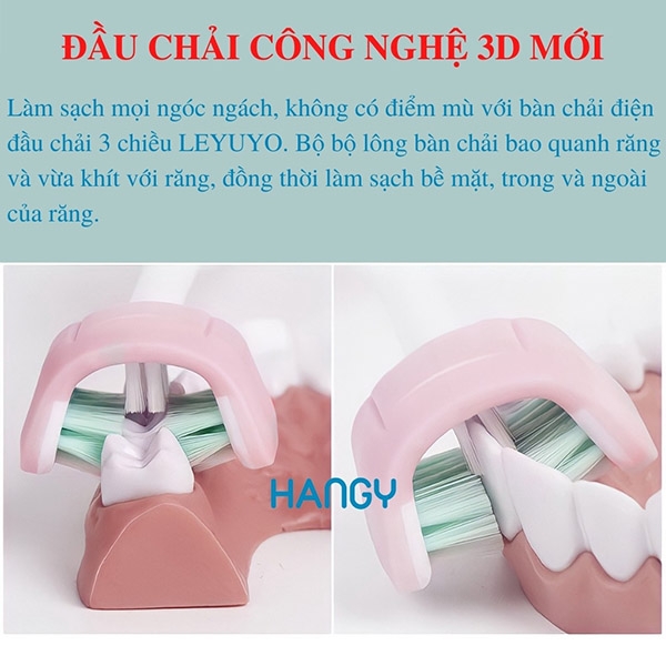 [HN] Bàn chải điện đánh răng người lớn 3D Leyuyo