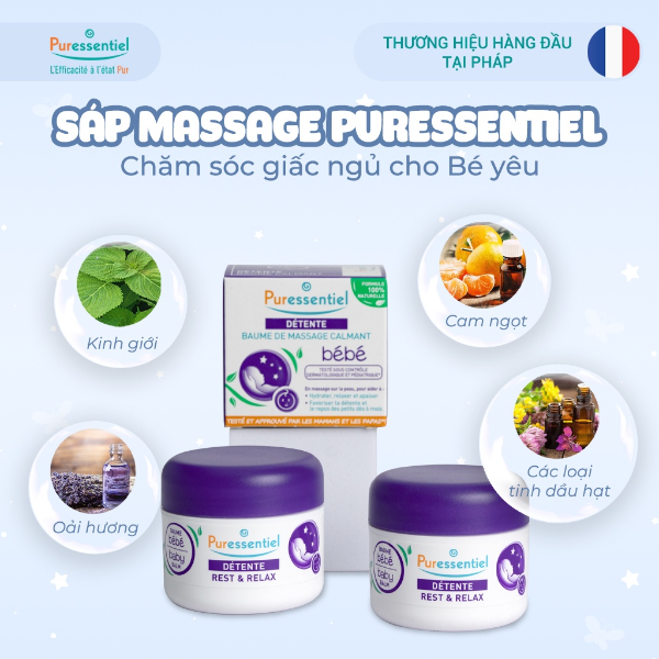 [HN] Dầu massage giúp bé ngủ ngon Puressentiel 30 ml