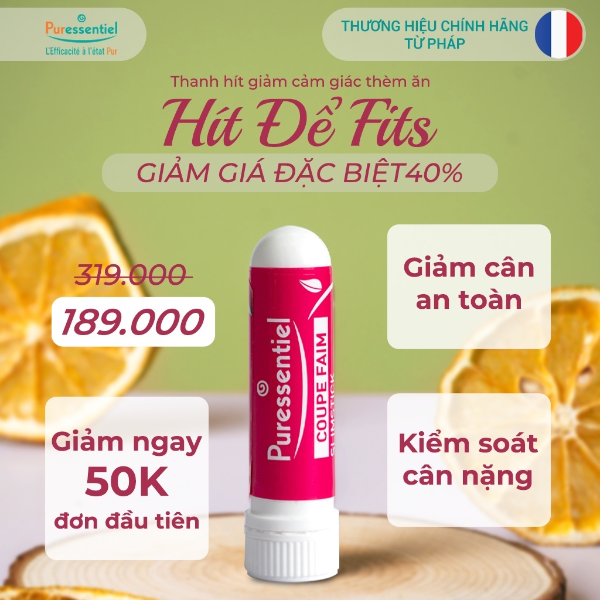 [HN] Thanh hít giảm cân Slimstick Puressentiel 10ml