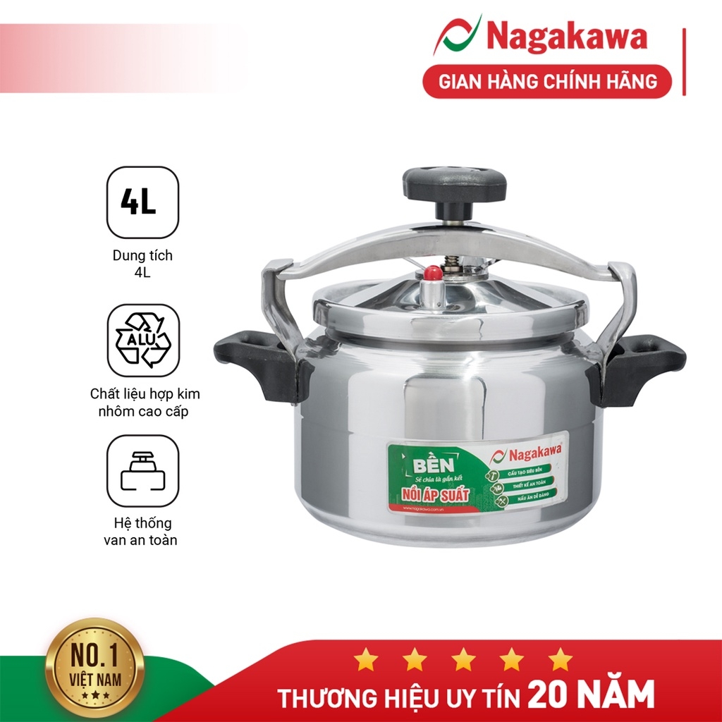 Nồi áp suất Nagakawa NAG1441 - 4L