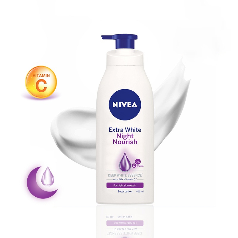 [HCM] Sữa dưỡng thể trắng da ban đêm Nivea 400ml
