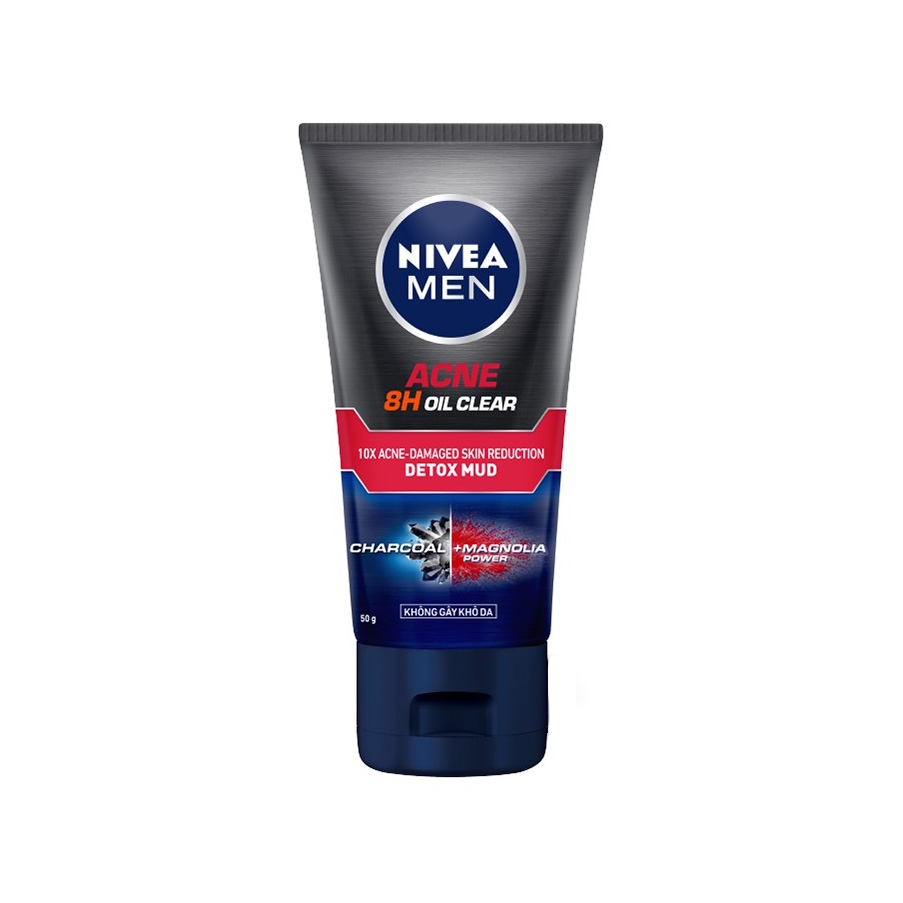 [HCM] Sữa rửa mặt Nivea Men Acne Oil Clear giúp giảm mụn & hư tổn da 50g