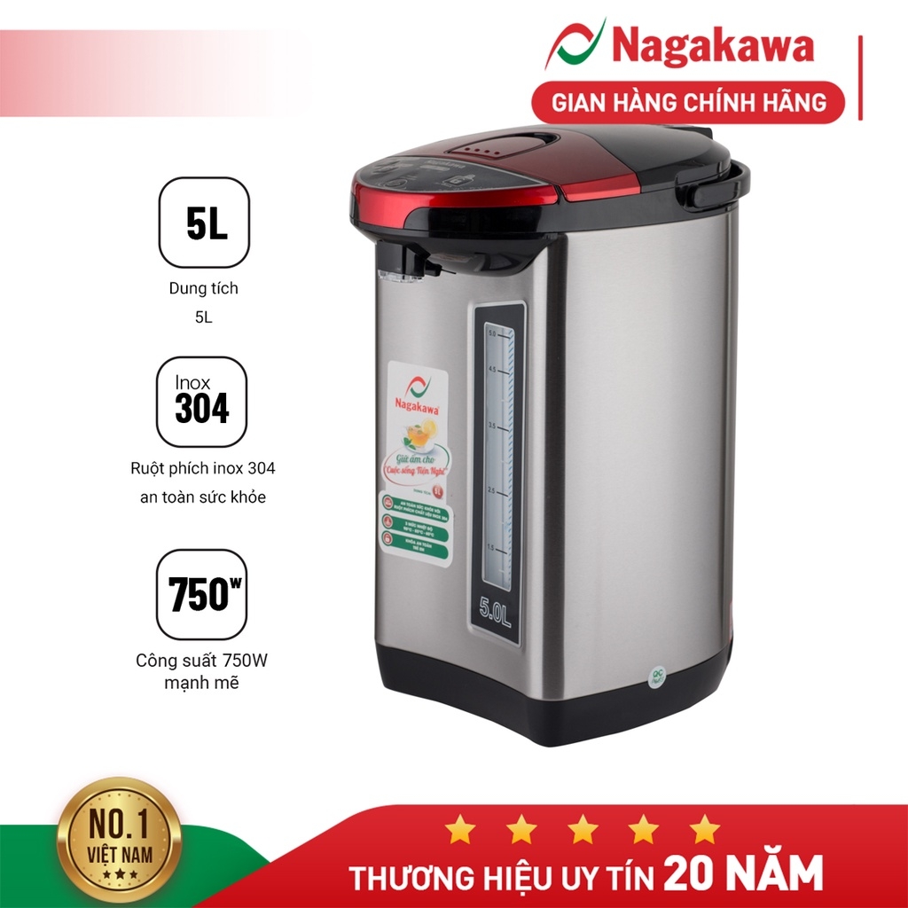 Bình thủy điện 5L Nagakawa NAG0405