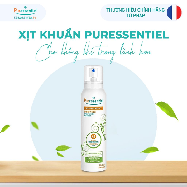 [HN] Xịt khử khuẩn không khí ngăn ngừa dịch bệnh Puressentiel 200ml