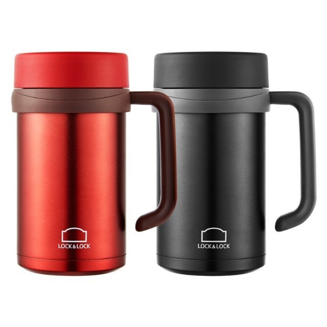 Cốc giữ nhiệt Lock&Lock Basic Table Mug LHC9002B 500ml, 68mm - Màu Đen