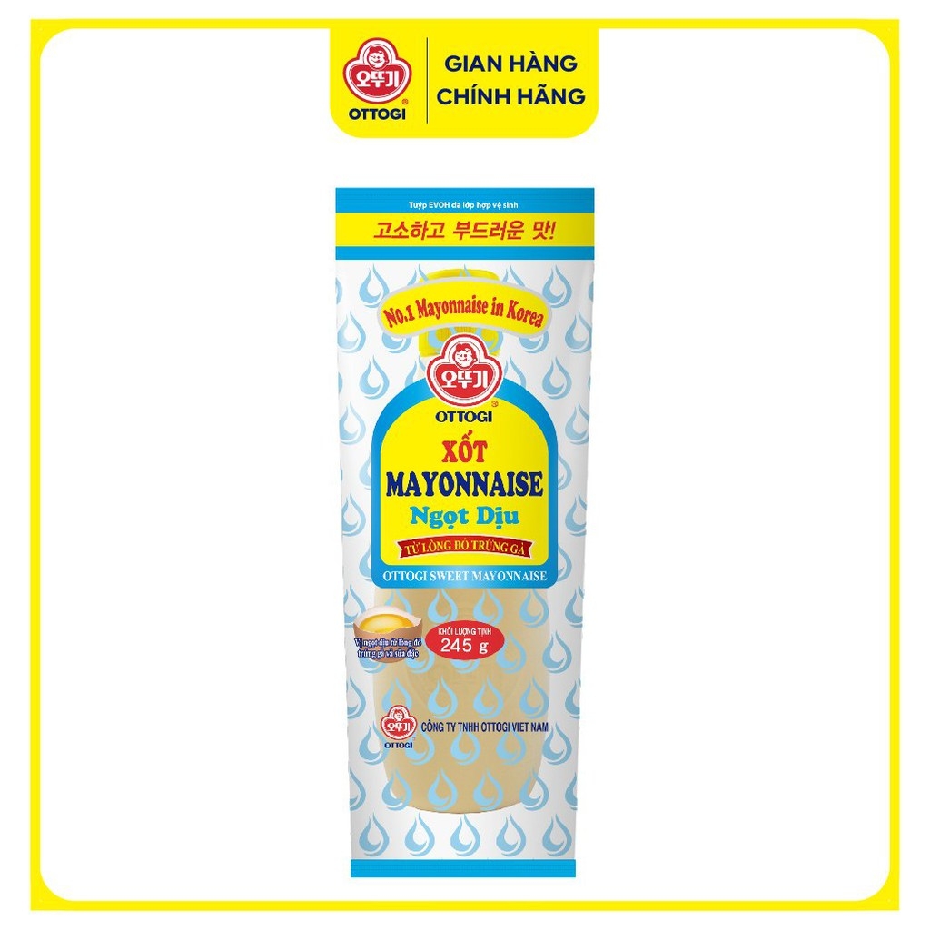 Xốt mayonnaise ngọt dịu Ottogi - Chai 245g