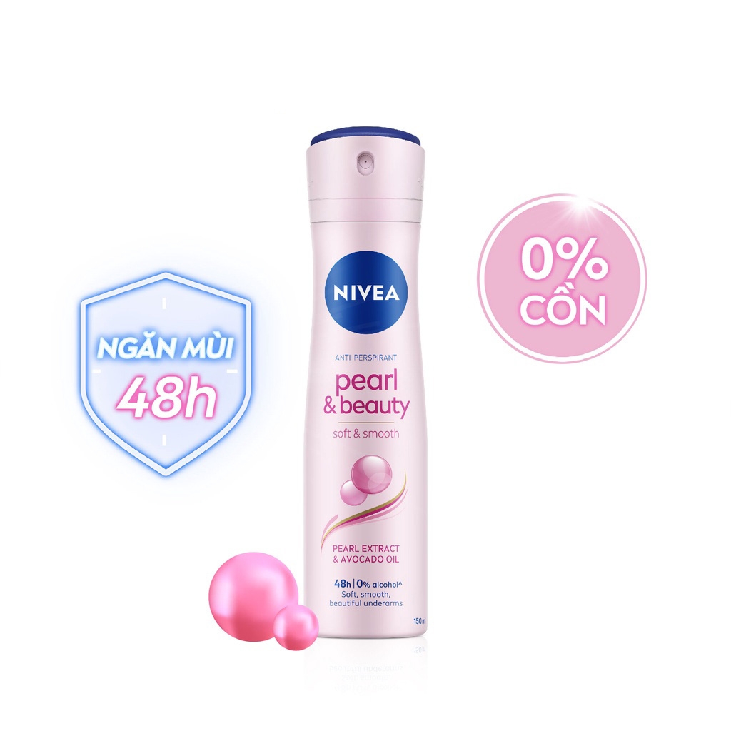 [HCM] Xịt ngăn mùi Nivea ngọc trai đẹp quyến rũ 150ml