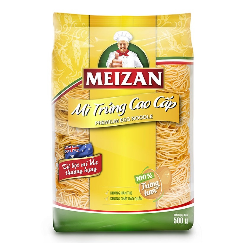 Mì trứng cao cấp Meizan - Gói 500g