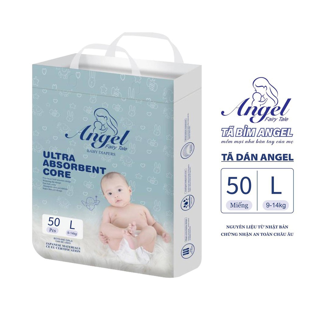 Tã dán Angel Absorbent L50