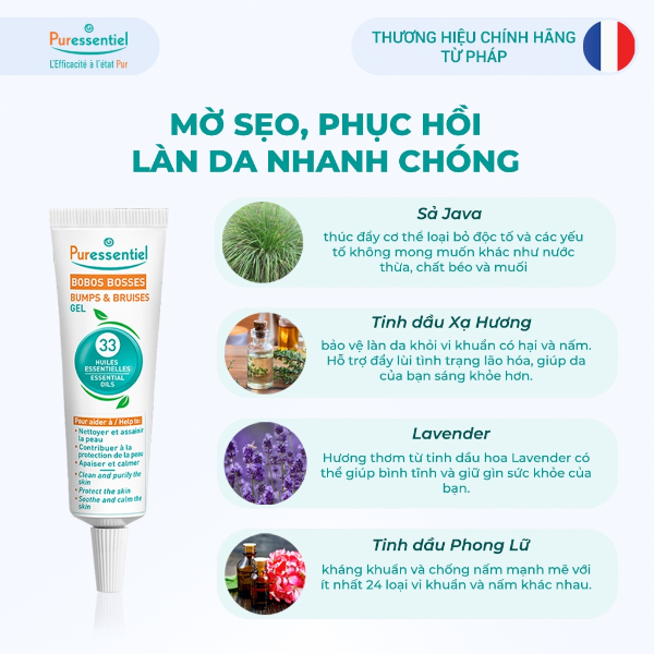 [HN] Gel mờ sẹo phục hồi và tái tạo da Puressentiel 20ml