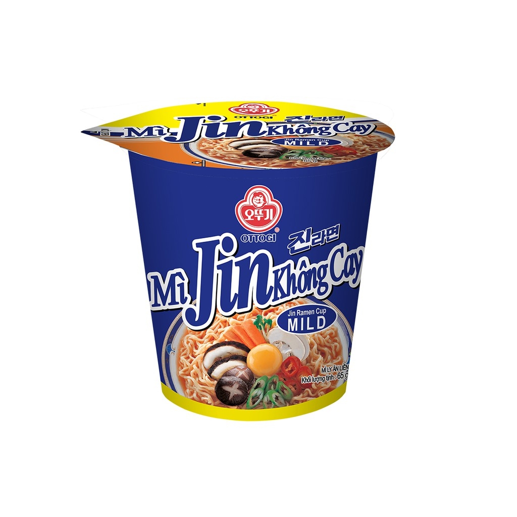 Combo 3 Ly mì Jin Không Cay Ottogi - 65g