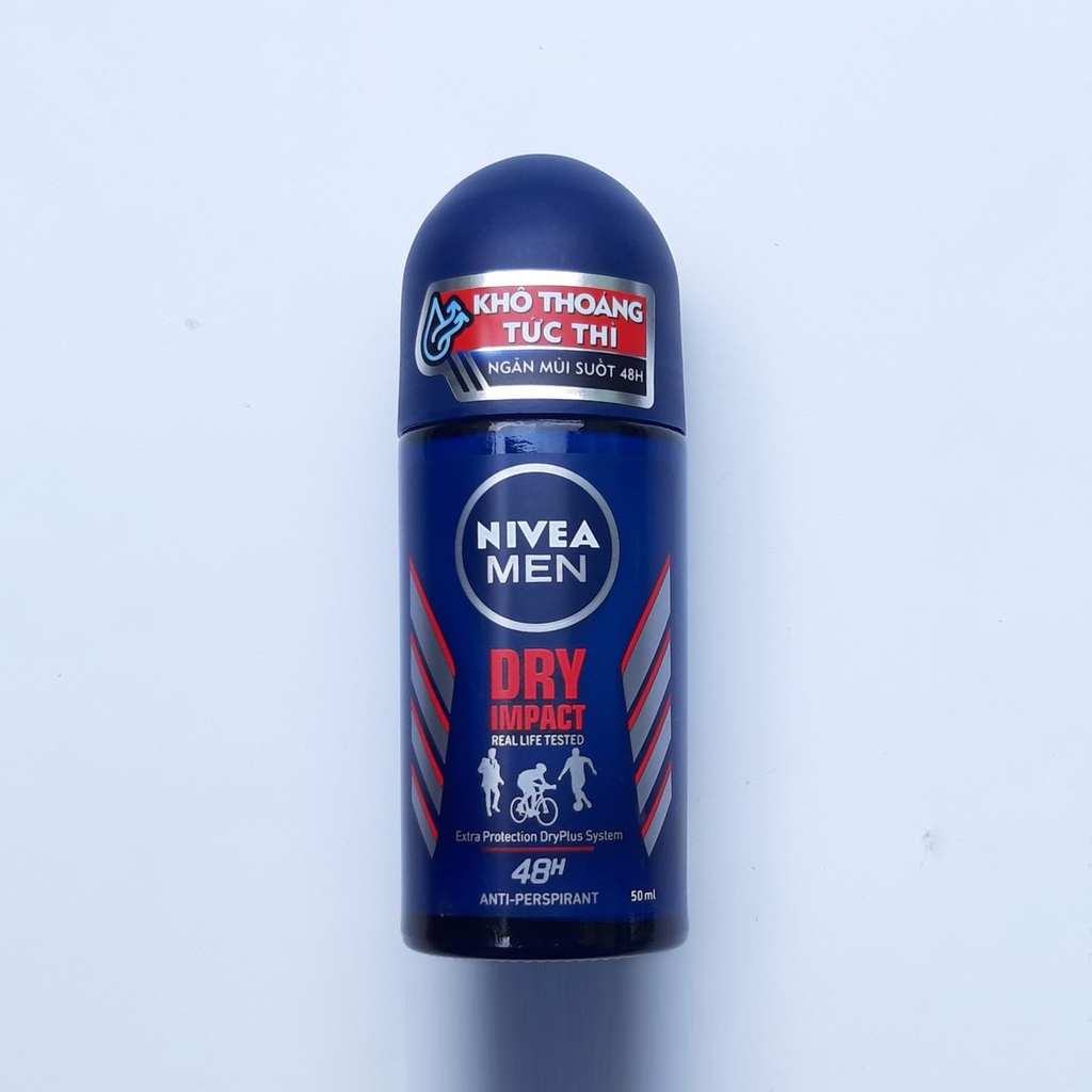 [HCM] Lăn khử mùi nam Nivea Men Dry Impact khô thoáng tức thì 50ml