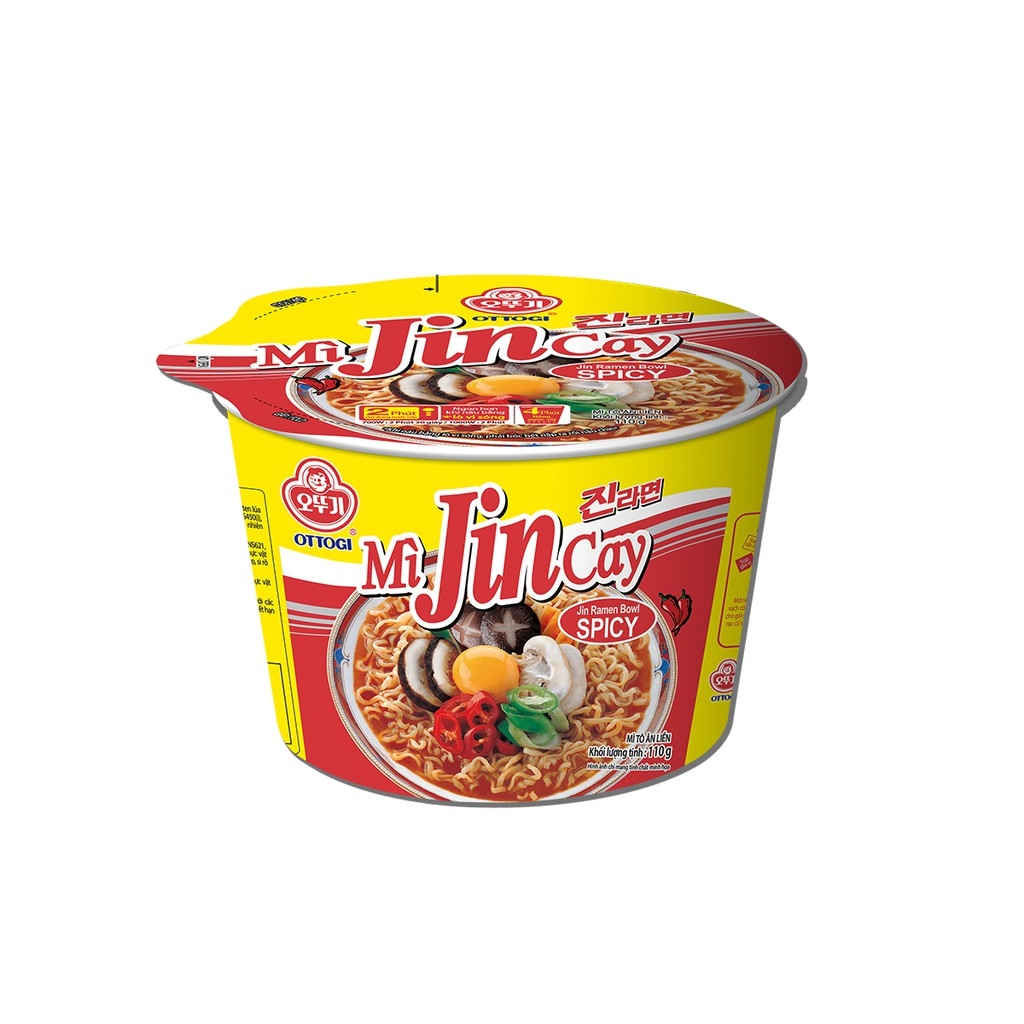 Combo 3 Tô mì Jin Cay Ottogi - 110g