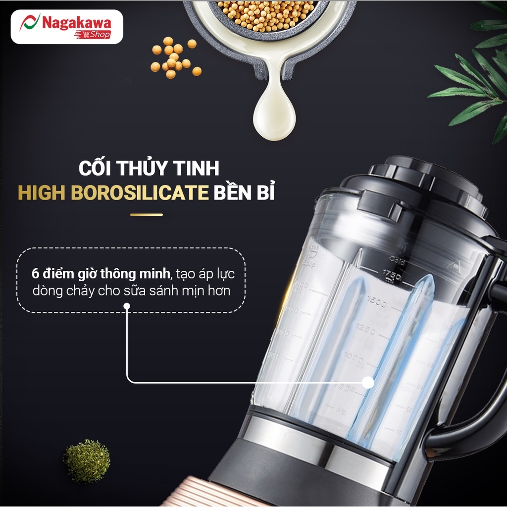 Máy làm sữa hạt đa năng Nagakawa NAG0815 - 1.75L
