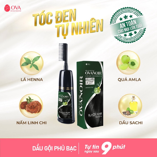 [HN] Dầu gội phủ bạc Ova Noir 200ml