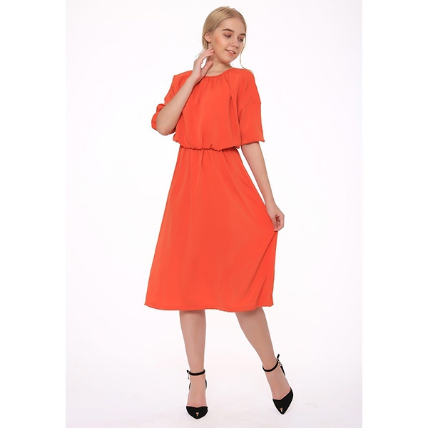 [HCM] Đầm maxi hở lưng Lovadova 20D02C003 - Cam