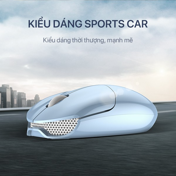 Chuột không dây kiểu dáng Sport Car ACOME AM200 - Xanh