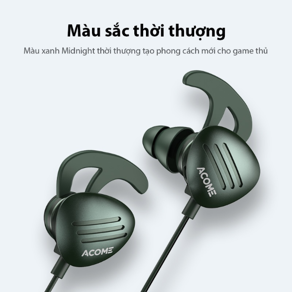 Tai nghe gaming in-ear ACOME AE100 - Xanh lá