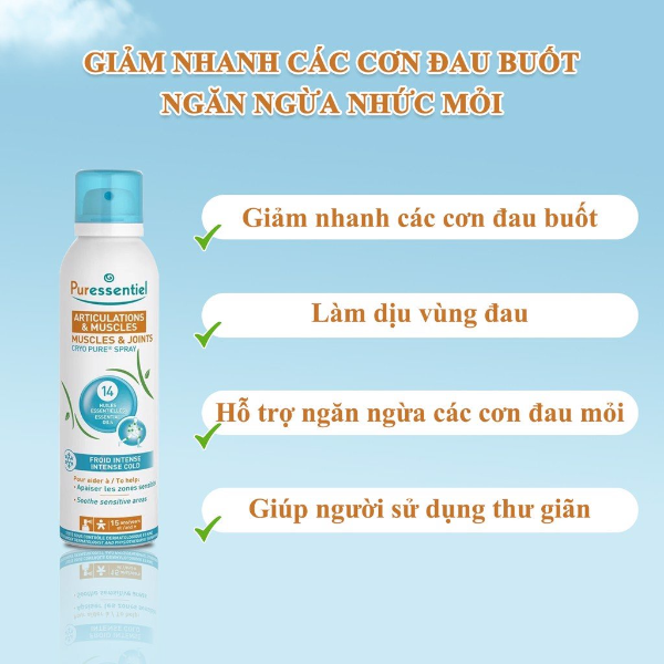 [HN] Xịt giảm đau cơ khớp Puressentiel 150ml
