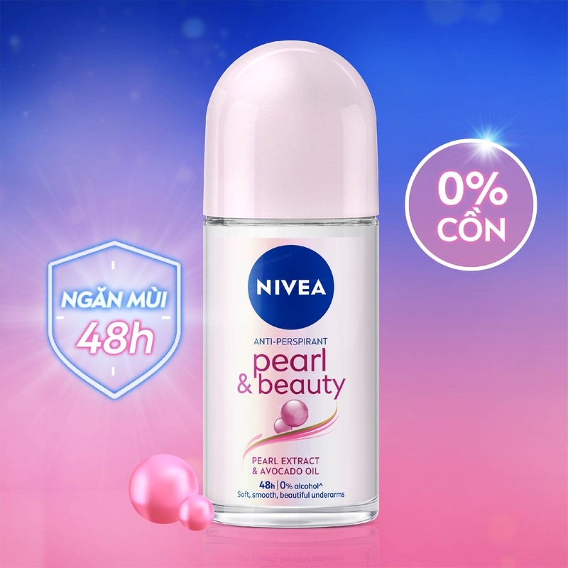 [HCM] Lăn ngăn mùi Nivea ngọc trai đẹp quyến rũ 25ml
