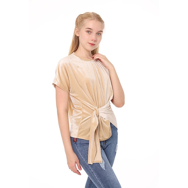 [HCM] Áo kiểu cột eo Lovadova 20B01C001 - Nâu vàng