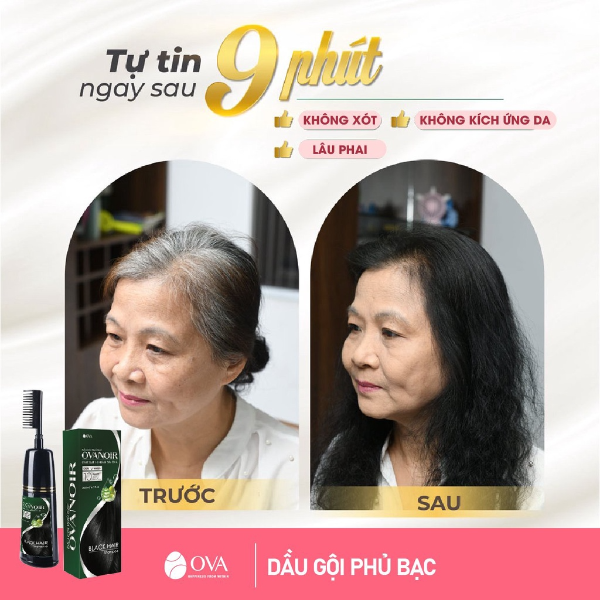 [HN] Dầu gội phủ bạc Ova Noir 200ml