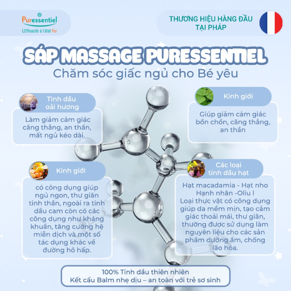 [HN] Dầu massage giúp bé ngủ ngon Puressentiel 30 ml