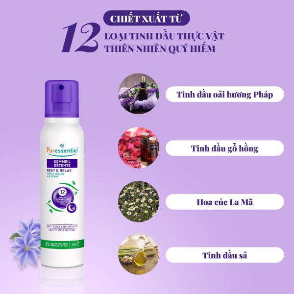 [HN] Tinh chất chống mất ngủ Puressentiel dạng xịt 200ml