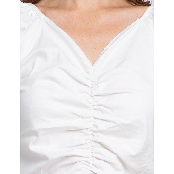 [HCM] Đầm trắng kiểu nữ nhún Lovadova 19D01C004