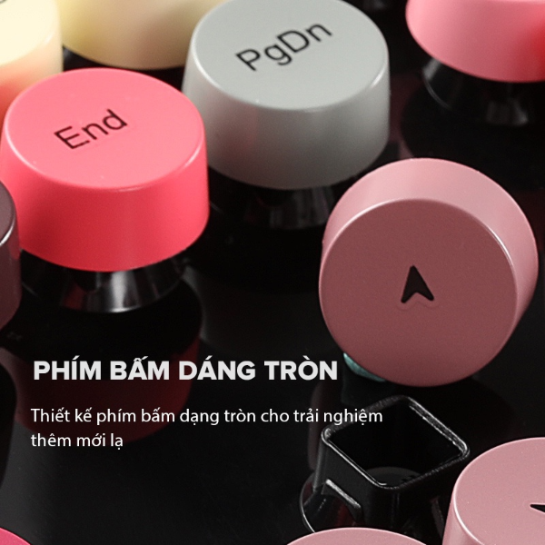 Bộ chuột và bàn phím không dây ACOME AKM1000 mix colorful