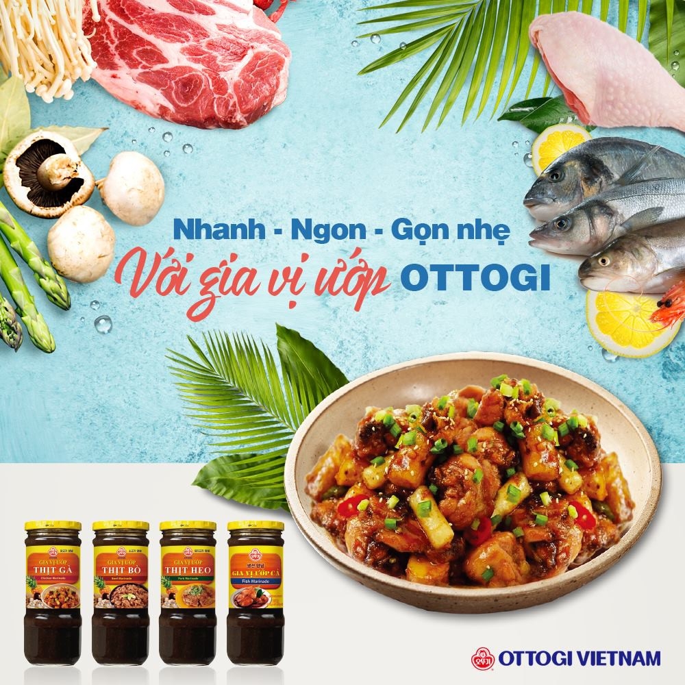 Gia vị ướp thịt heo Ottogi - Chai 240g